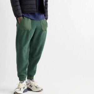 Outdoor Voices Fleece Paneled Jogger Pants Forest Green Size Men's Small